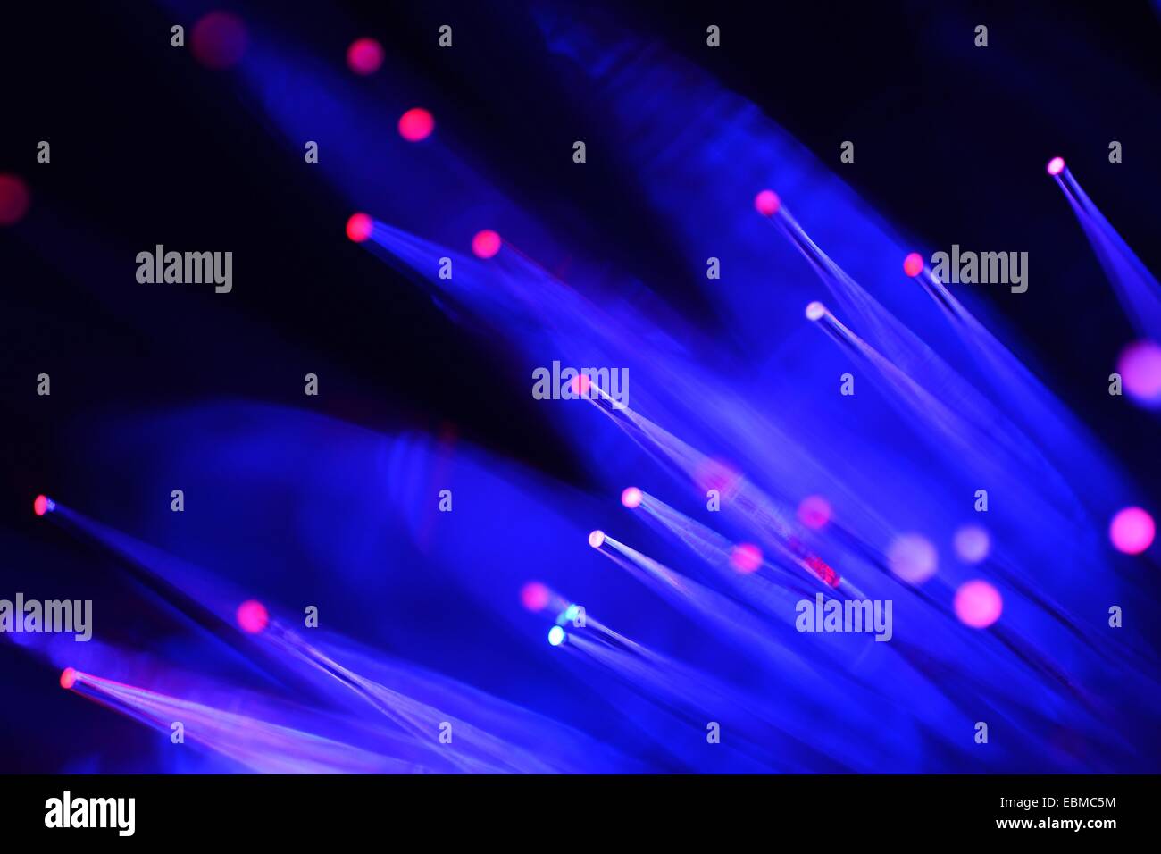 Fibra ottica Foto Stock