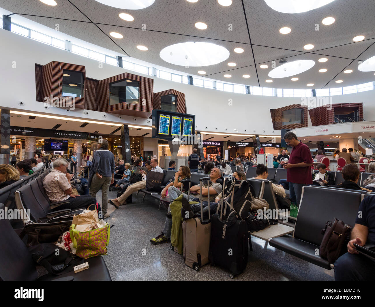 Dall'aeroporto di Portela interno a Lisbona, Portogallo, Europa Foto Stock