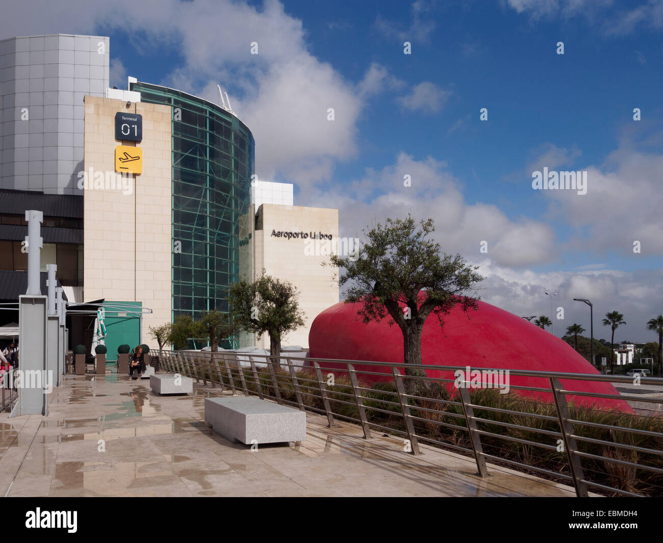 Dall'aeroporto di Portela di Lisbona, Portogallo, Europa Foto Stock