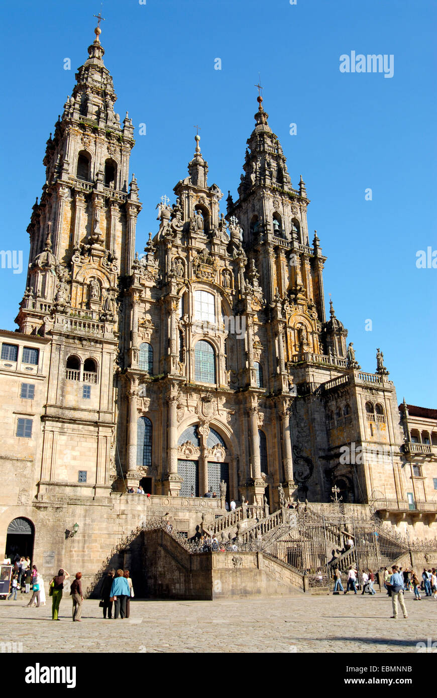 Cattedrale di Santiago de Compostela, Spagna. Foto Stock