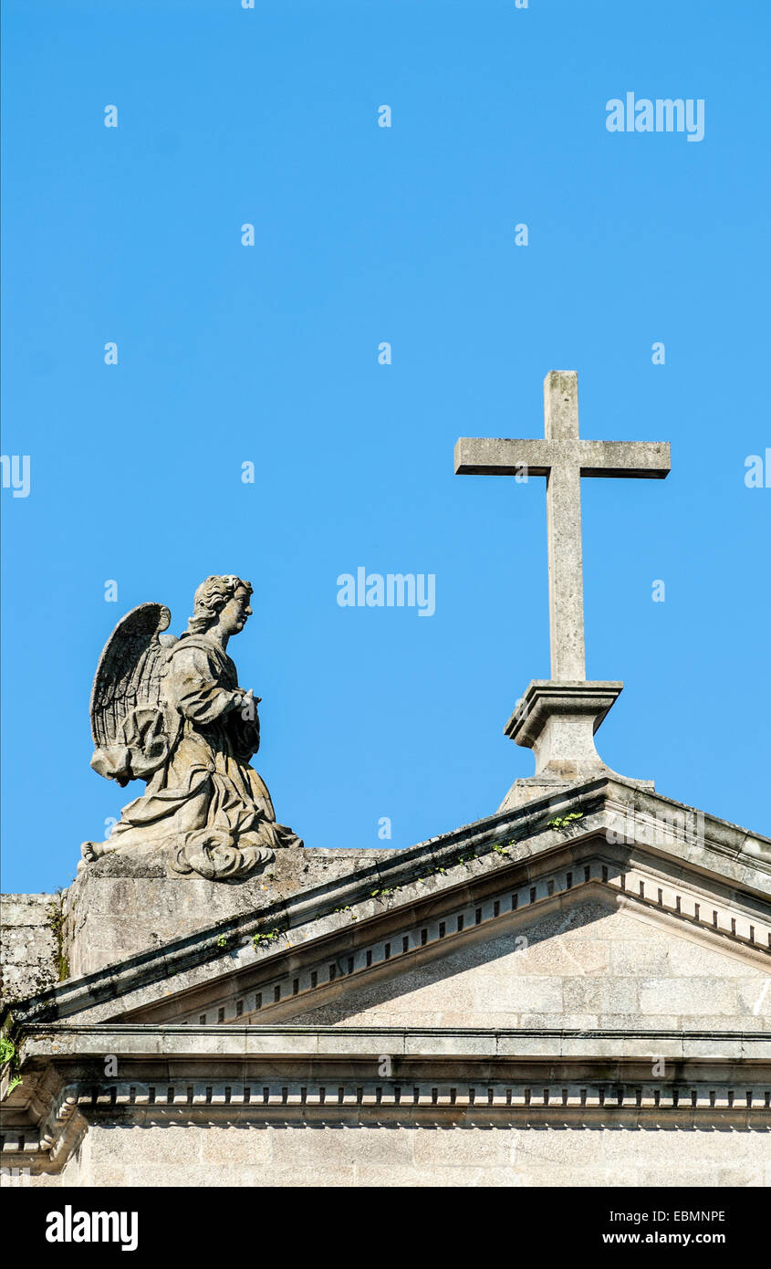 Dettaglio presso la Cattedrale di Santiago de Compostela, Spagna Foto Stock