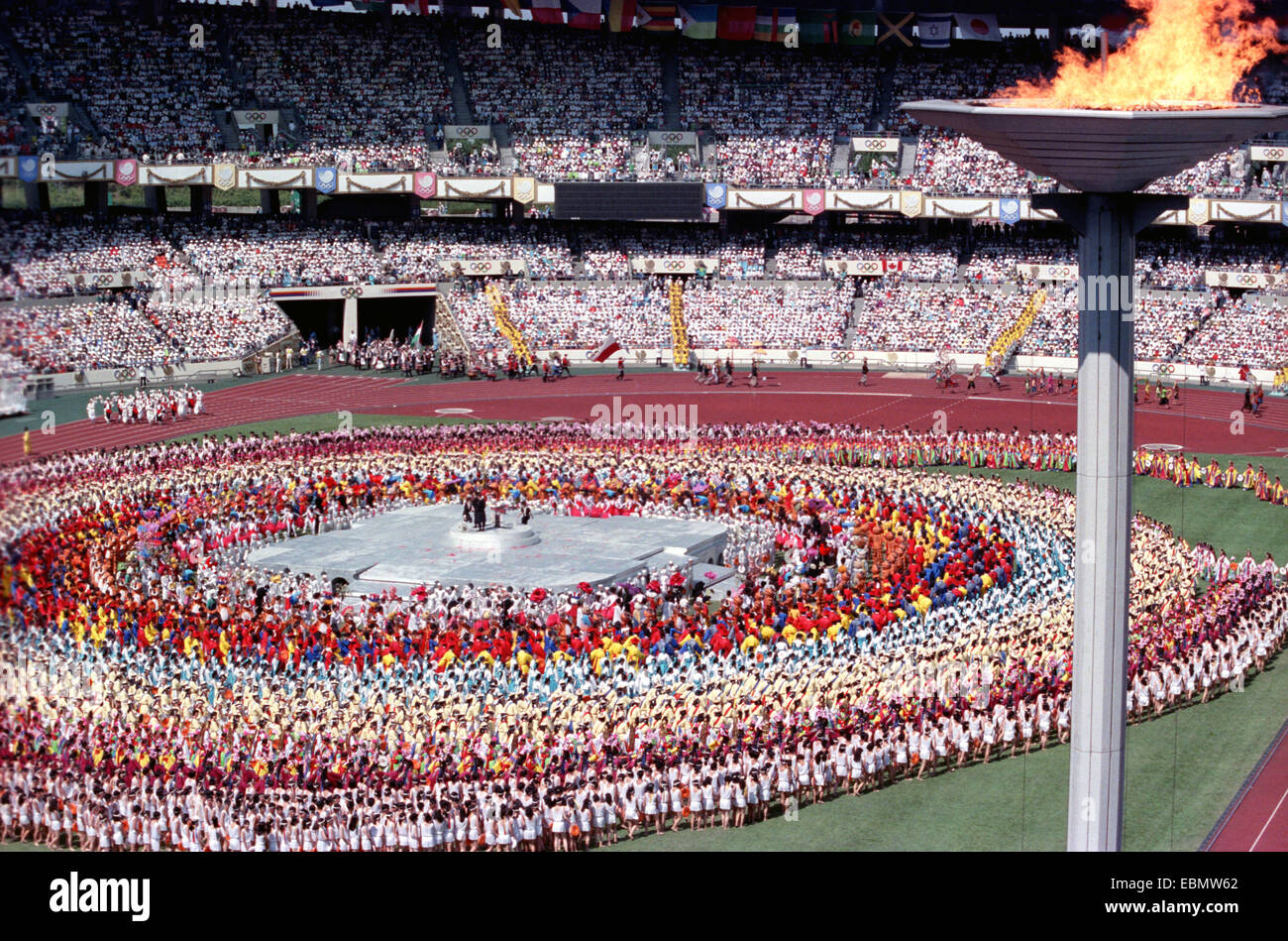 Seul Olimpiadi Di Estate Cerimonie Di Apertura Settembre 17 1988 A Seul In Corea Del Sud Foto Stock Alamy