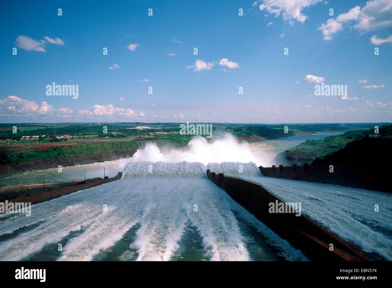 Itaipu centrale idroelettrica, Paraguay Foto Stock