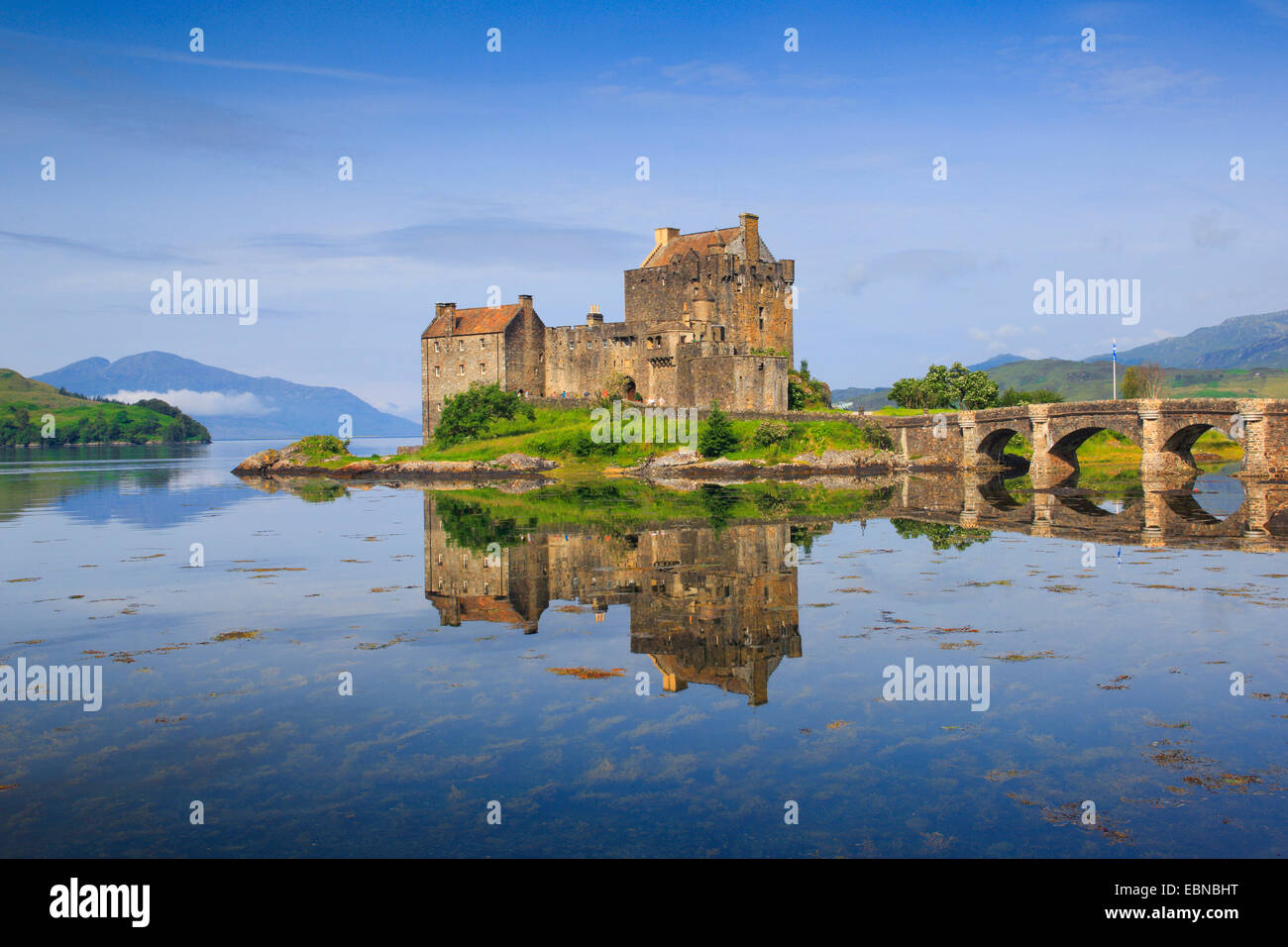Eilean Donan Castle, Regno Unito, Scozia Foto Stock