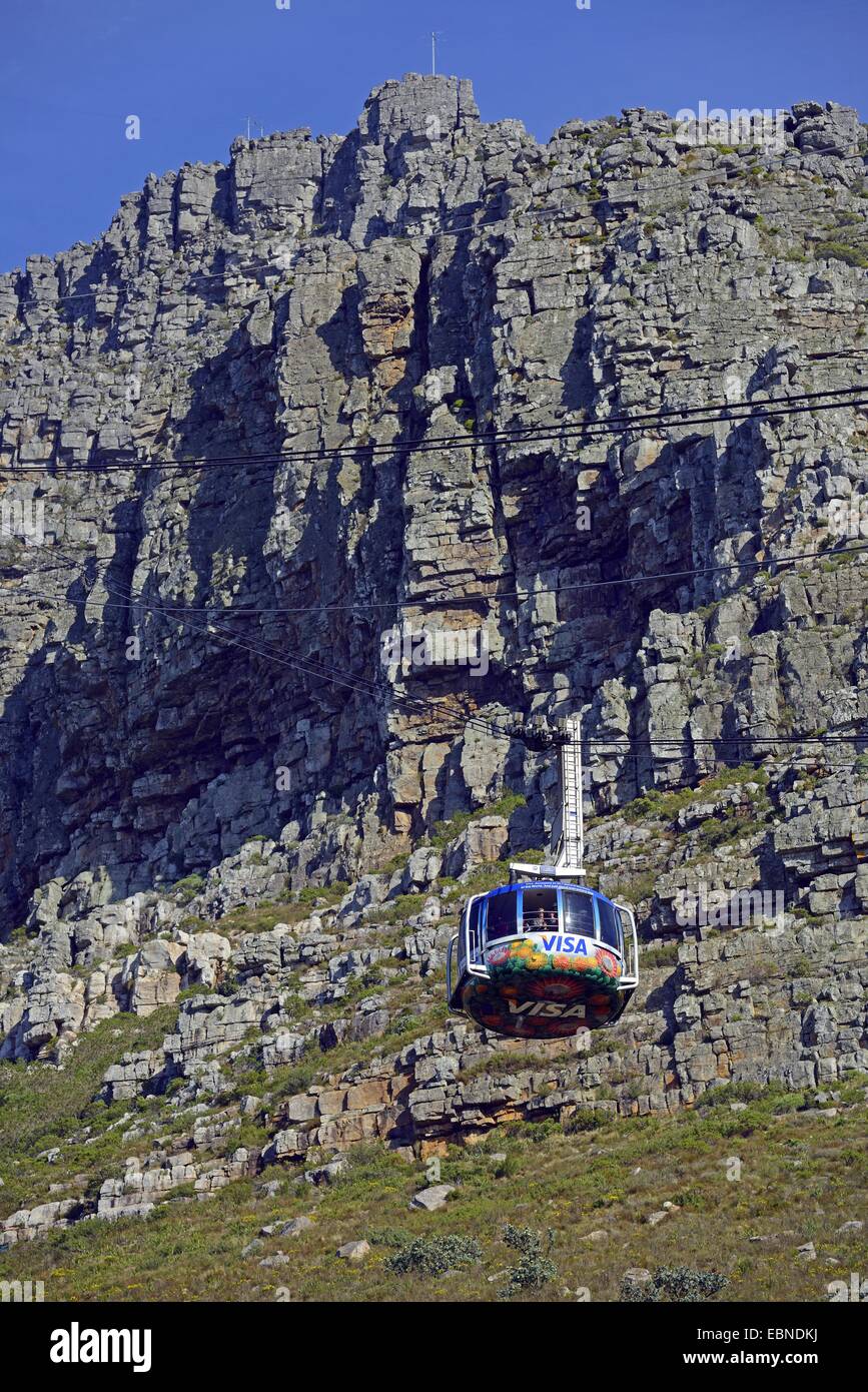 Table Mountain Cabinovia, Sud Africa, Western Cape, Città del Capo Foto Stock