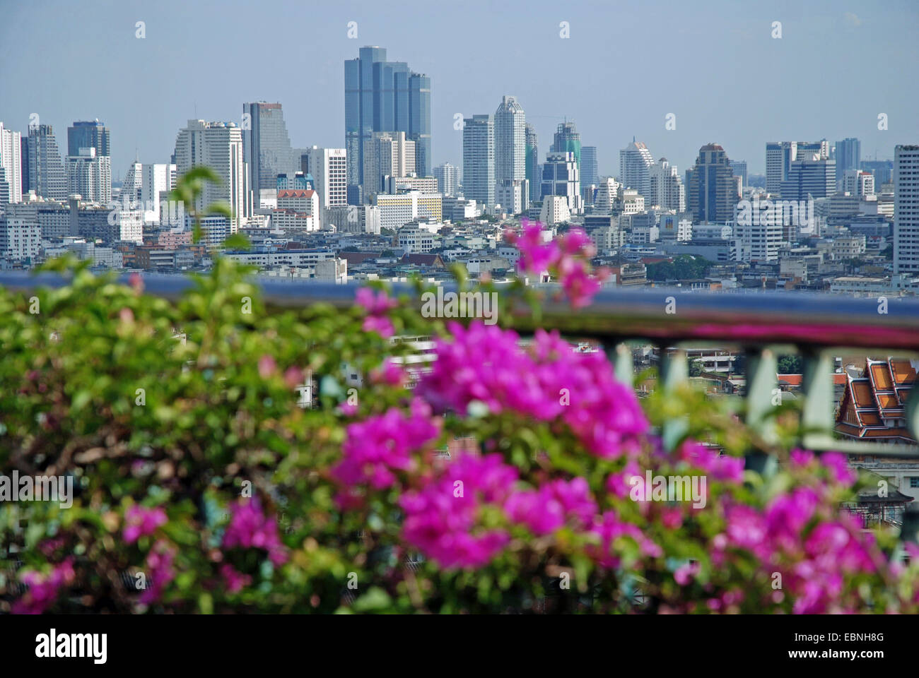 Vista sulla città da Grand China Princess Hotel, Thailandia, Bangkok Foto Stock