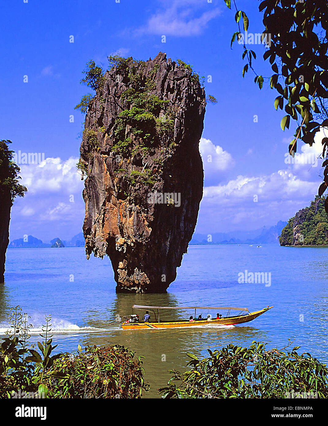 Isola di James Bond, famos rock all'Ao Phang Nga nazionale nel sud della thailandia, tailandia, Ao Phang Nga Parco nazionale Khao Ta-Pu Foto Stock