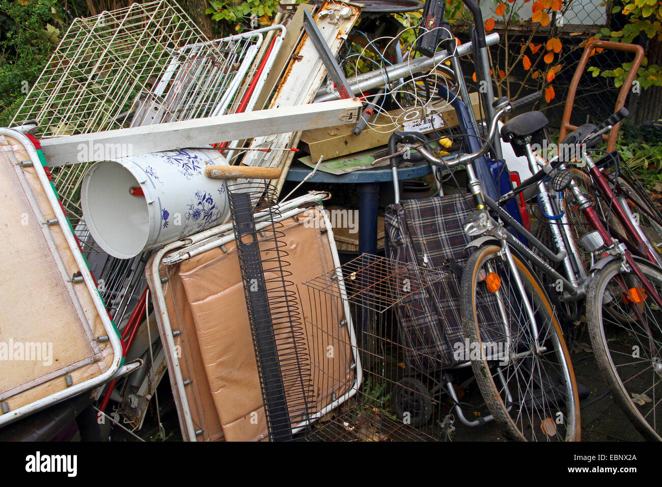 Rottami di metallo, Germania Foto Stock