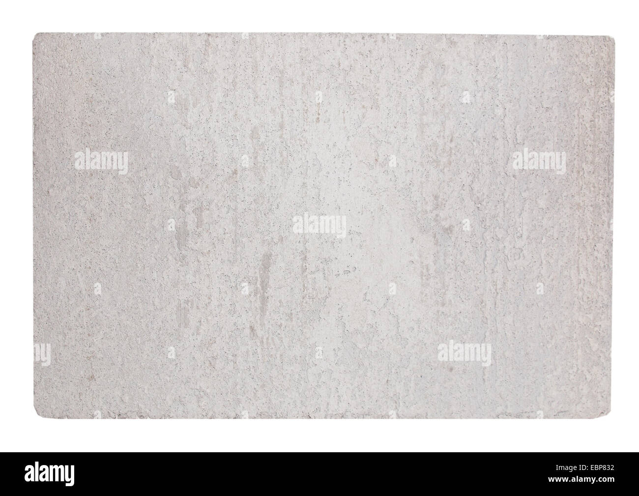 Leggero espanso areated pannello in calcestruzzo isolato su bianco Foto Stock