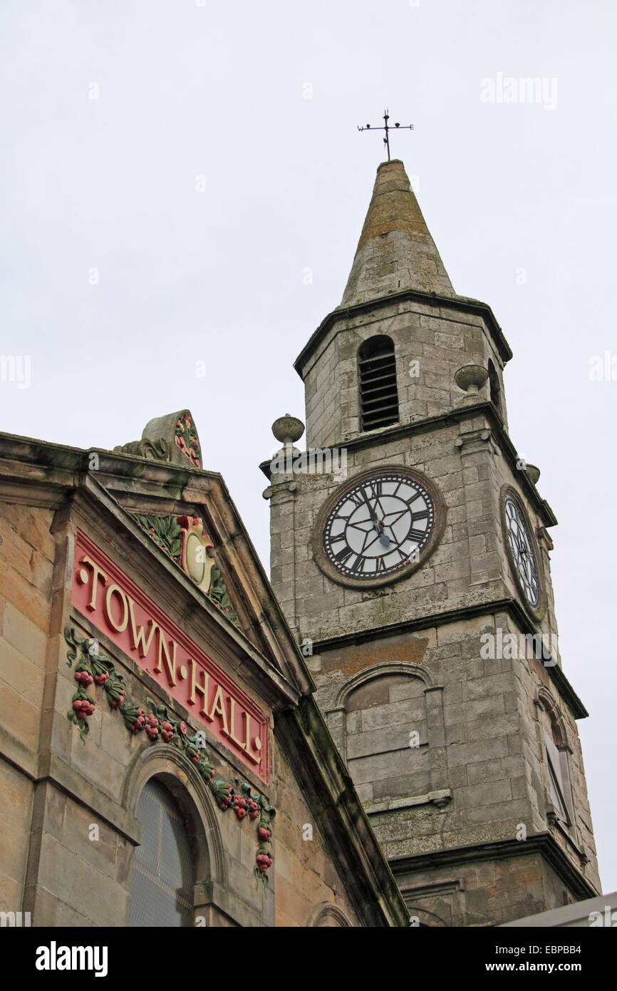 Town Hall, la Contessa Street, Saltcoats, North Ayrshire, Contea di Ayr Scozia, Gran Bretagna, Regno Unito, Gran Bretagna, Europa Foto Stock