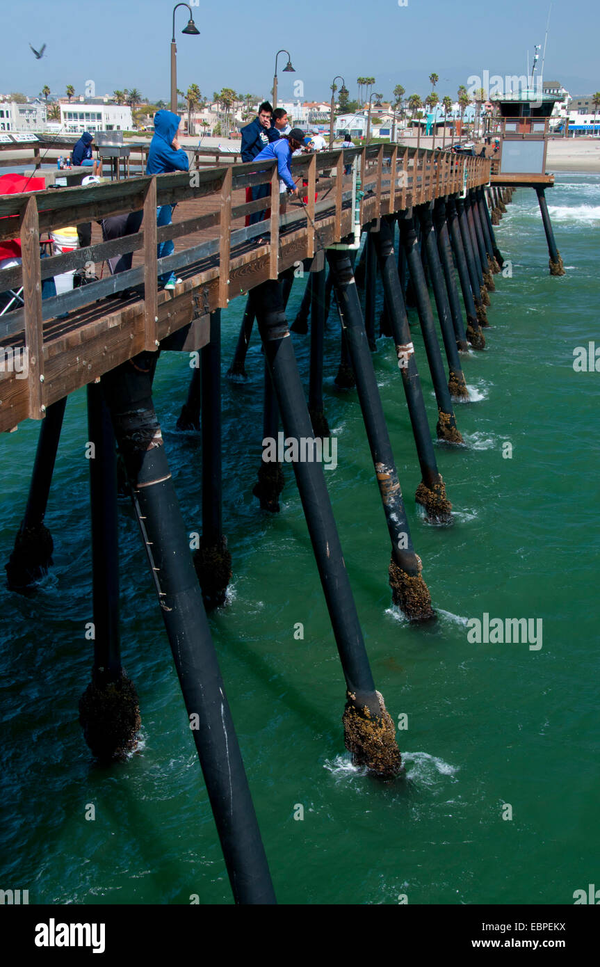Imperial Beach Pier, Imperial Beach, California Foto Stock