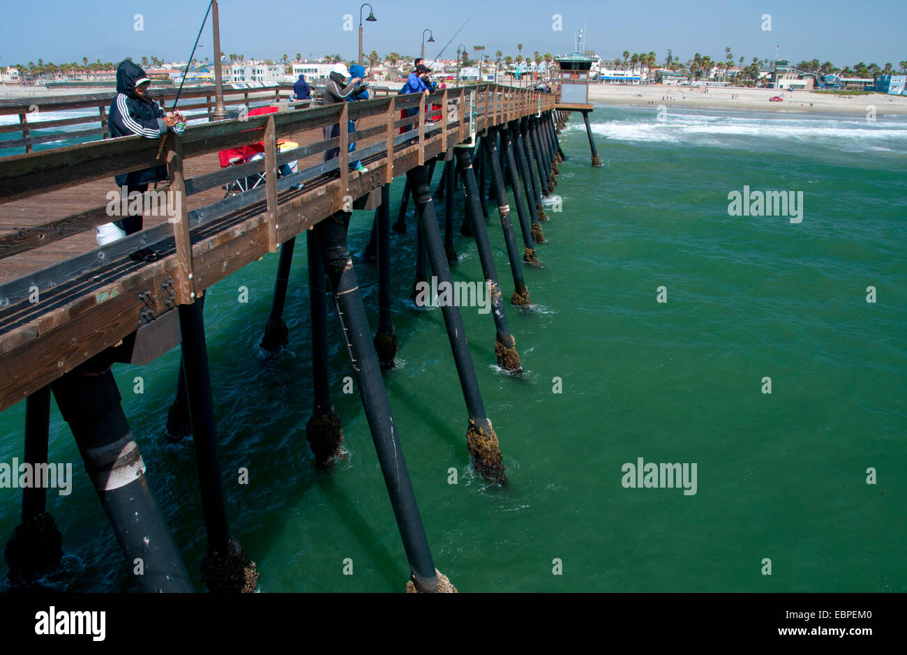 Imperial Beach Pier, Imperial Beach, California Foto Stock