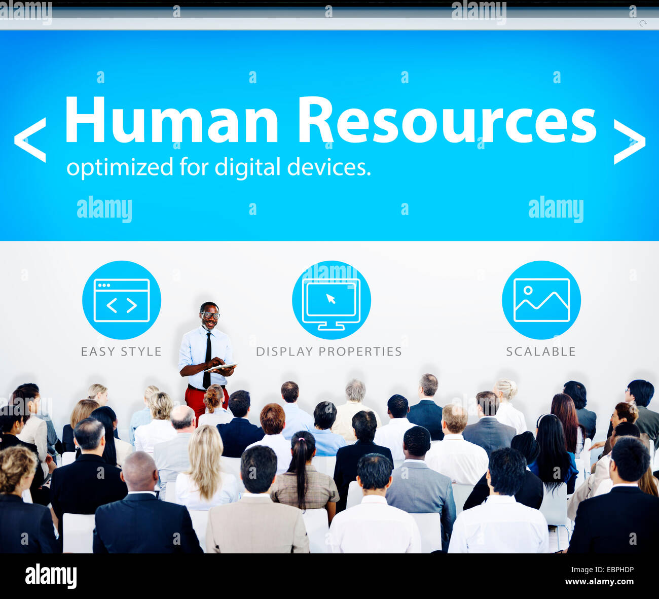 La gente di affari Risorse Umane Web Design Concept Foto Stock