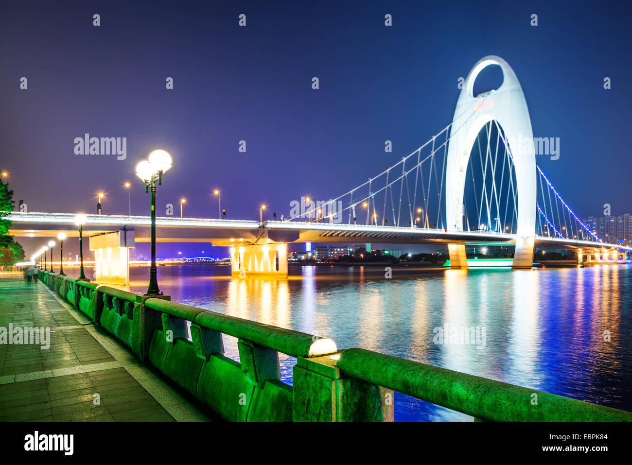 Panorama di Guangzhou in ore diurne, Zhujiang New Town Foto Stock