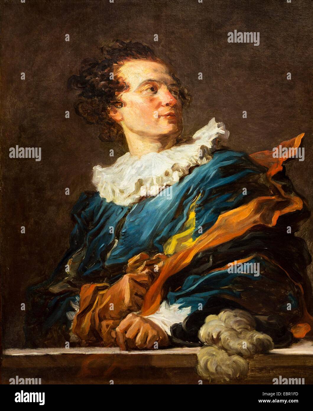 ActiveMuseum 0001850.jpg / Ritratto di Jean-Claude Richard, Abate di Saint-Non in costume teatrale, circa 1770 - Jean-Honore Fragonard 25/09/2013 - / XVIII secolo Collezione / Museo attivo Foto Stock