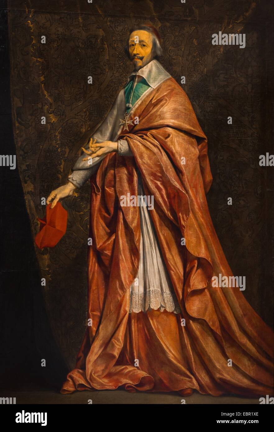 ActiveMuseum 0001905.jpg / il cardinale di Richelieu, circa 1639 - Philippe de Champaigne Olio su tela 25/09/2013 - / xvii secolo Collezione / Museo attivo Foto Stock