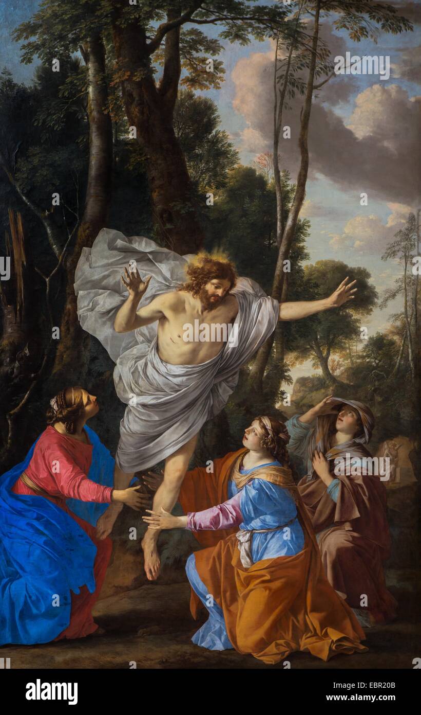 ActiveMuseum 0001933.jpg / Gesù che compaiono a tre Marie, circa 1640 - Laurent de la Hyre 25/09/2013 - / xvii secolo Collezione / Museo attivo Foto Stock