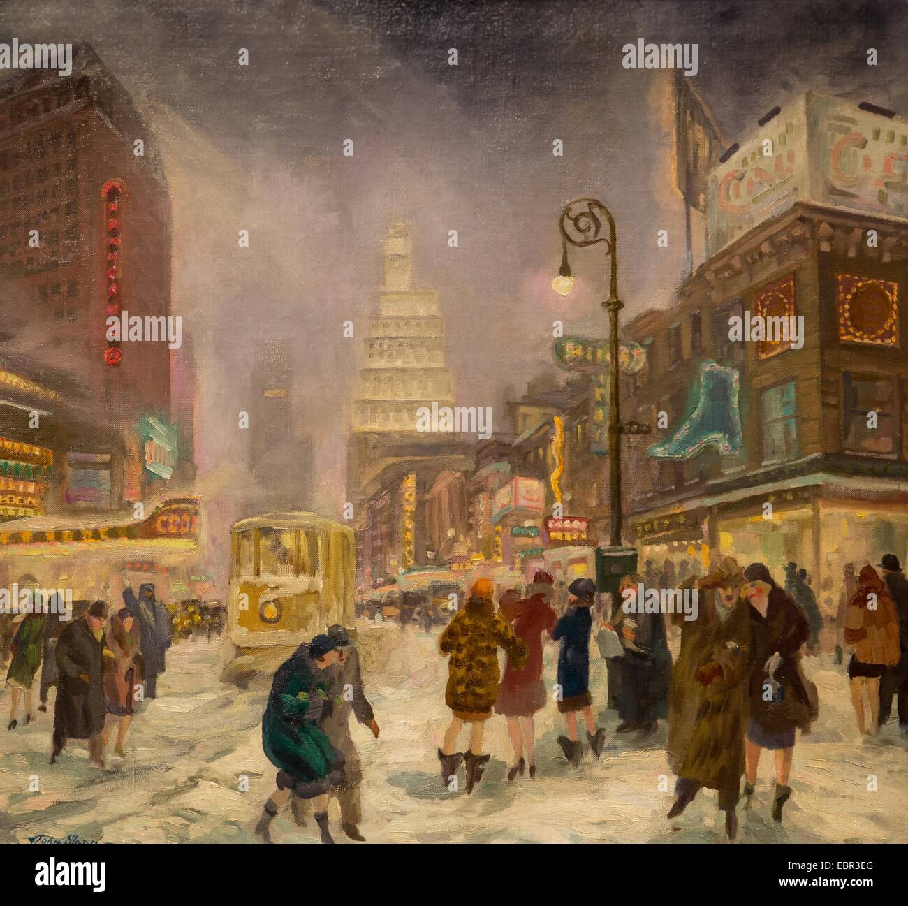 ActiveMuseum 0003293.jpg / il modo bianco, 1926 - John Sloan Huile sur toile 26/06/2013 - / XX secolo Collezione / Museo attivo Foto Stock