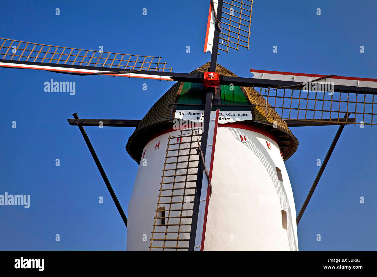 Tower Mill di Steprath Walbeck nel trimestre, in Germania, in Renania settentrionale-Vestfalia, Geldern Foto Stock