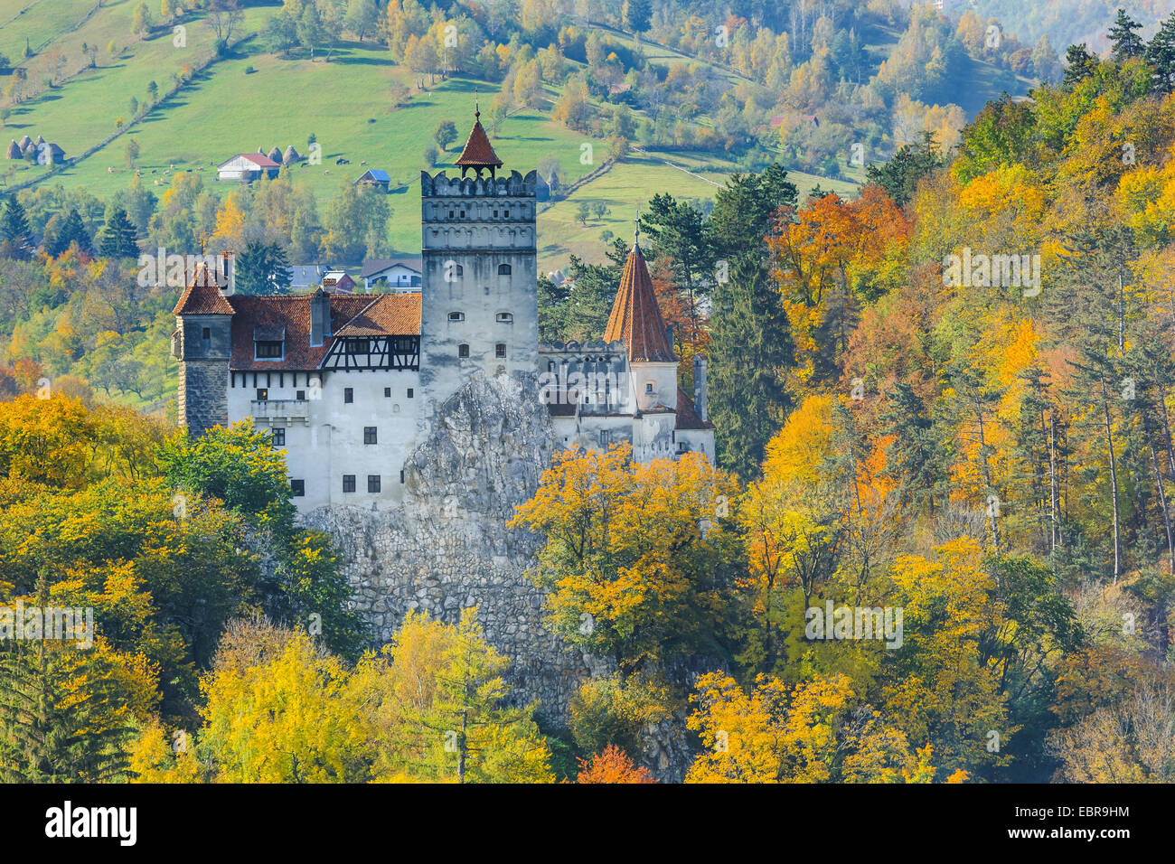 Castello di Bran, Transilvania, Romania Foto Stock