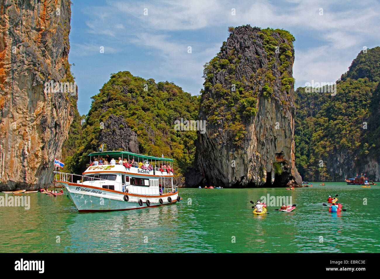 Escursione di navi e barche nel Golfo di Thailandia, Tailandia Foto Stock