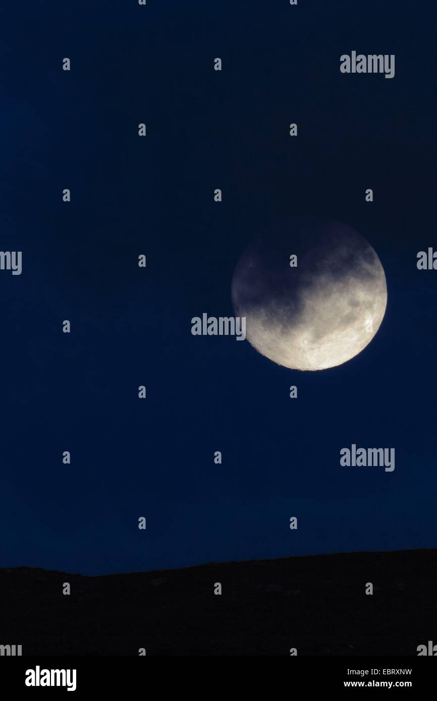 Notte di luna piena, Regno Unito, Scozia Foto Stock