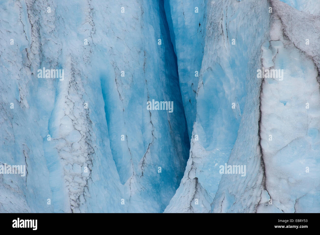 Crepaccio al ghiacciaio Nigardsbreen, Norvegia, Jostedalsbreen Parco Nazionale Foto Stock