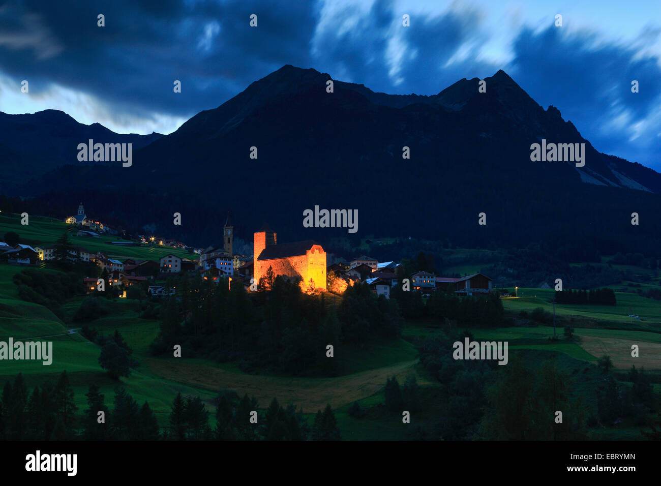 Castello Riom, Svizzera, Grigioni Foto Stock