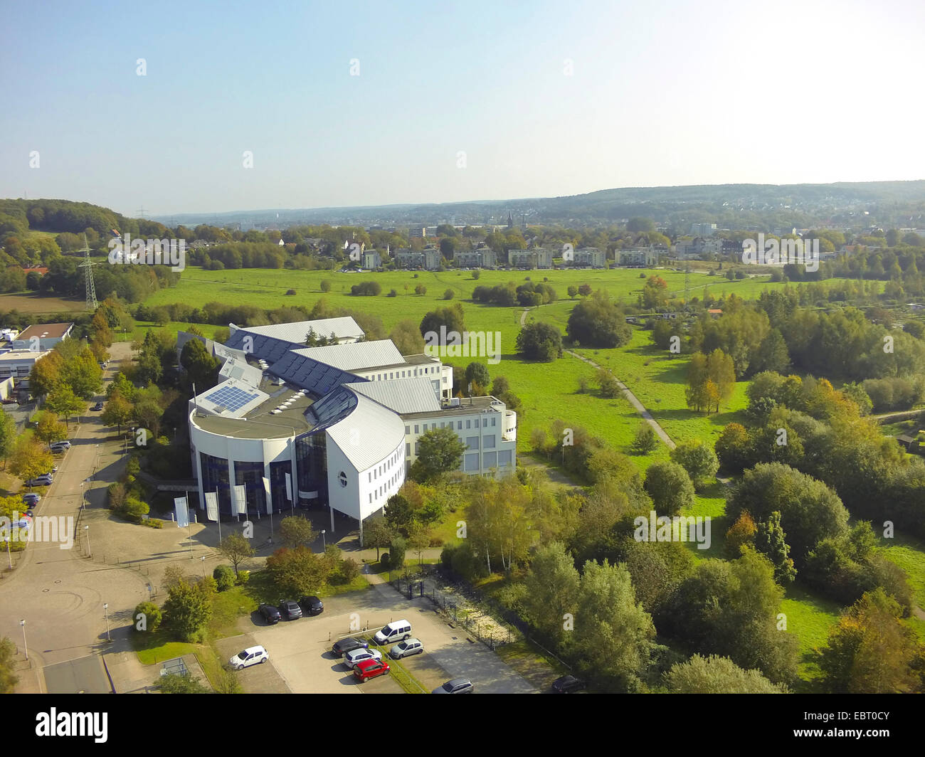 Vista aerea a Witten/Herdecke University, in Germania, in Renania settentrionale-Vestfalia, la zona della Ruhr, Witten Foto Stock