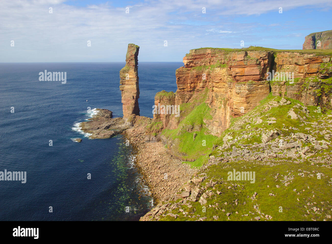 Stack di mare il vecchio uomo di Hoy, Regno Unito, Scozia, isole Orcadi, Hoy Foto Stock