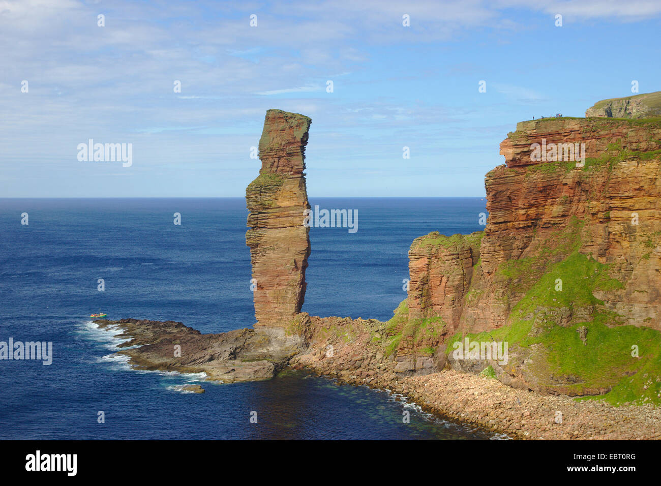 Stack di mare il vecchio uomo di Hoy, Regno Unito, Scozia, isole Orcadi, Hoy Foto Stock