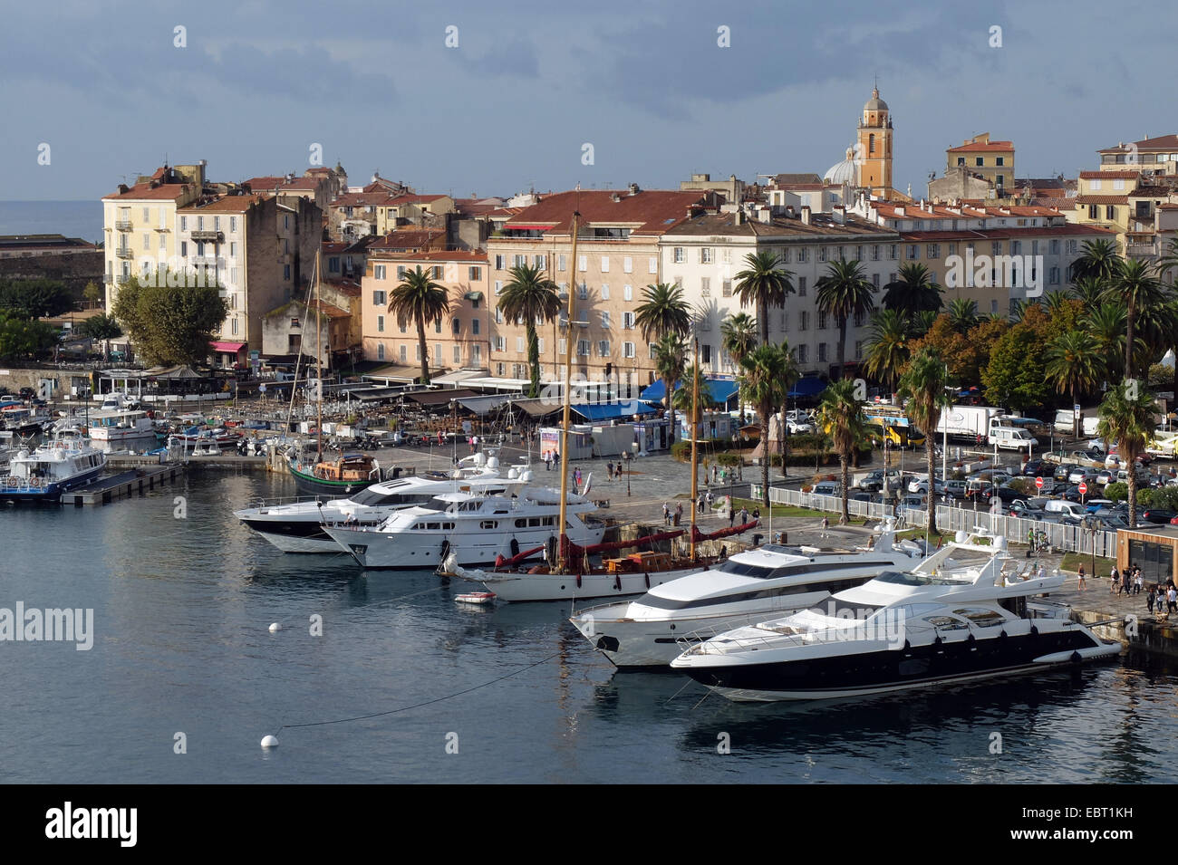 Il porto di Ajaccio in Corsica Foto Stock