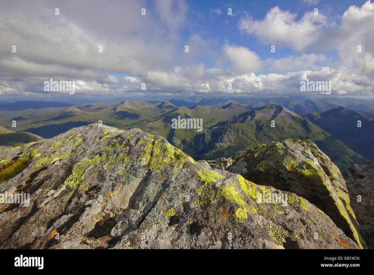 Vista da Ben Nevis per Marmores, Regno Unito, Scozia, Highlands Foto Stock