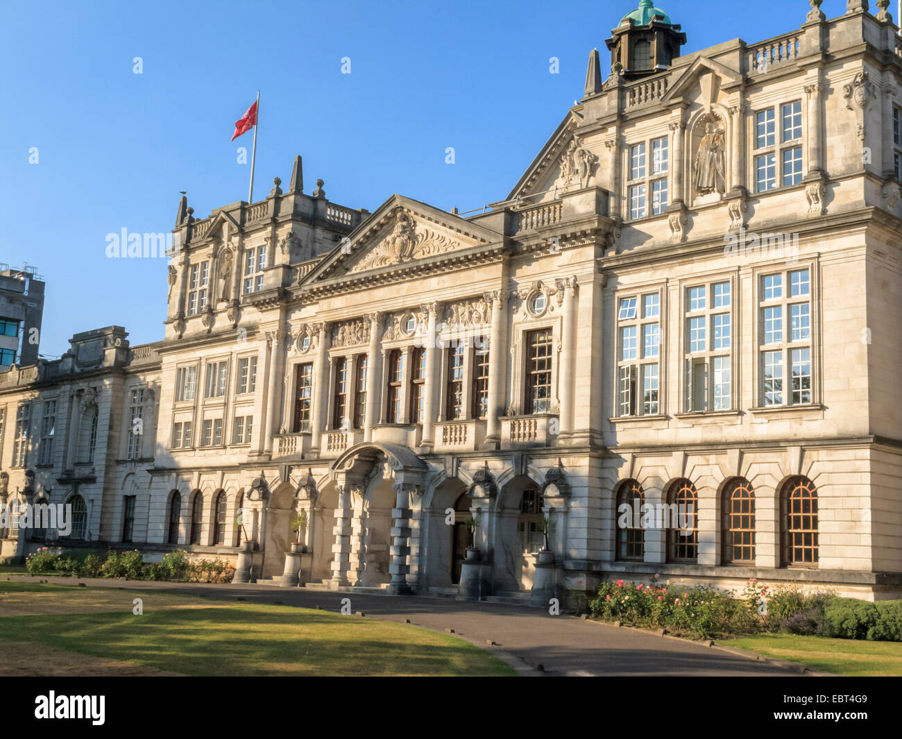 Università di Cardiff Cathays Park Cardiff Galles Wales Foto Stock