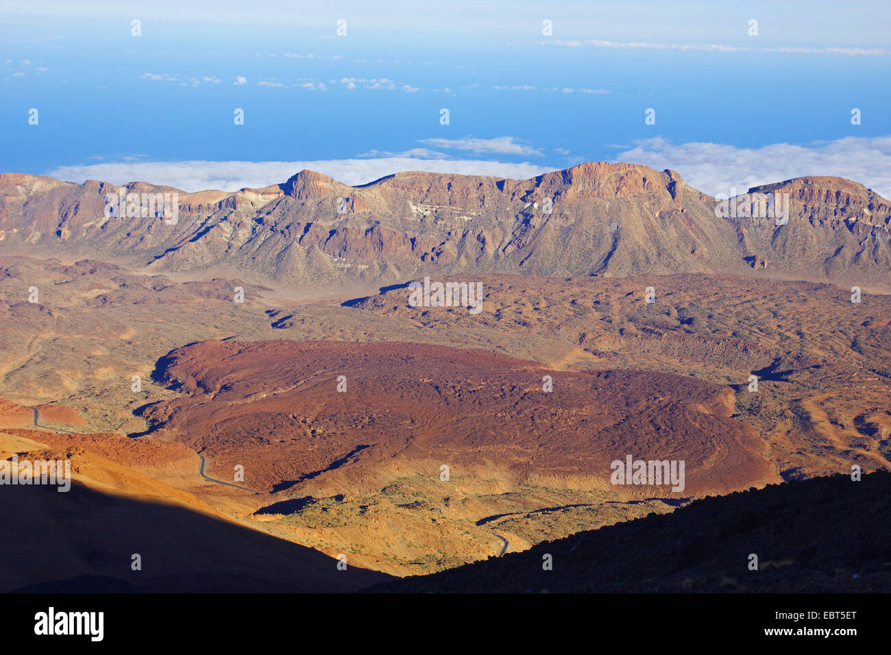 L'ossidiana in Ca±adas Caldera, Isole Canarie, Tenerife Foto Stock