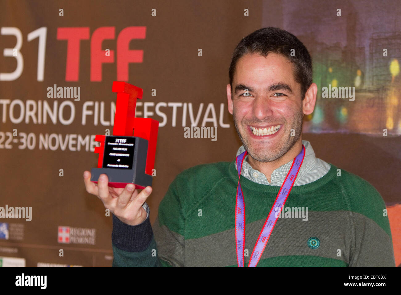 Mexican film del regista Fernando Eimbcke riceve il premio del miglior film per il film "club sandwich" a Torino Film Festival. Foto Stock