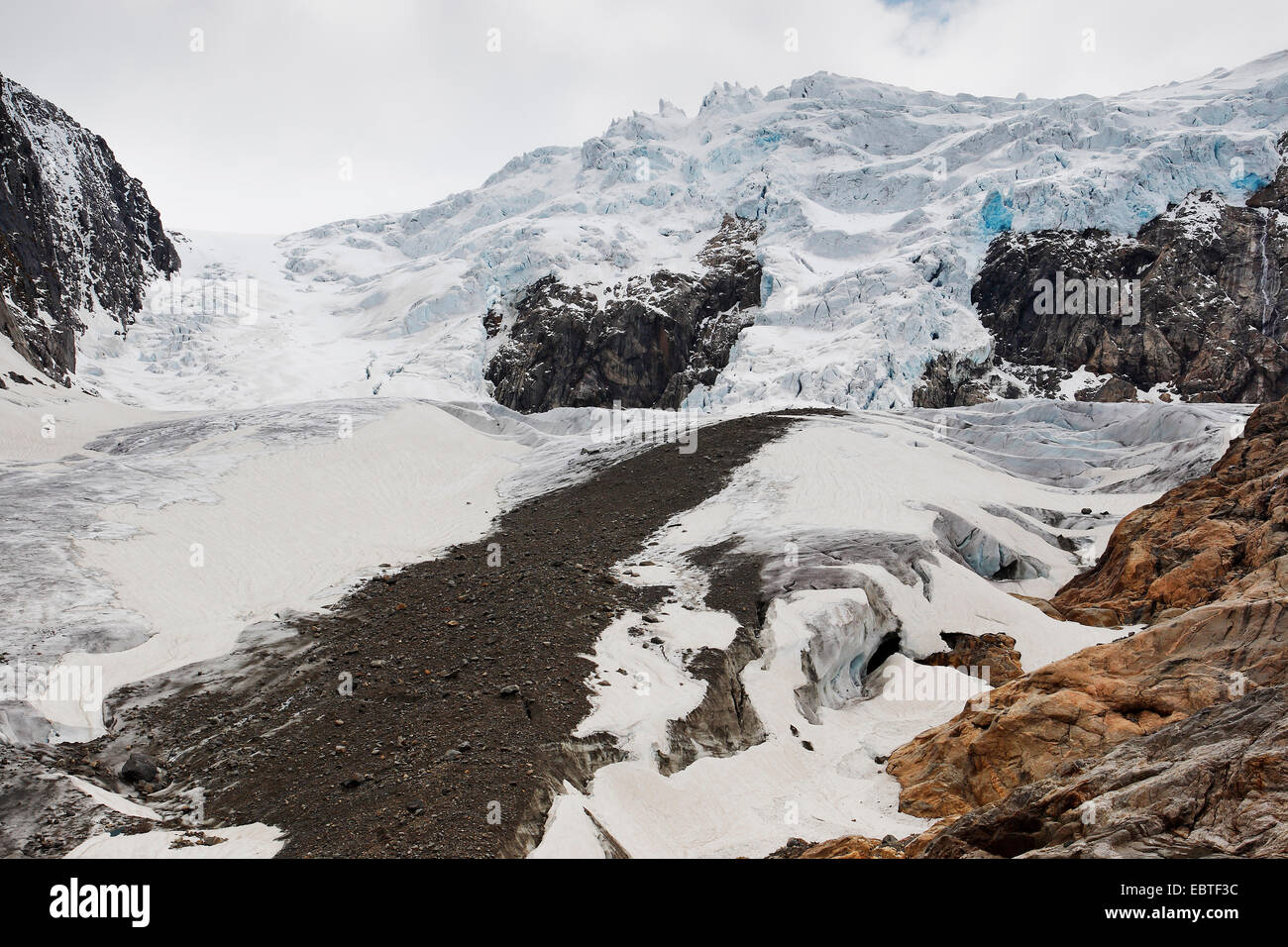 Glacier Buarbreen, Norvegia, Folgefonna Parco Nazionale Foto Stock