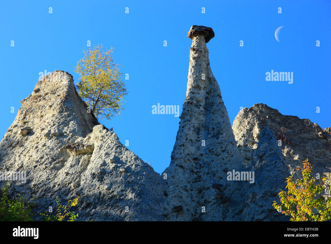 Piramidi di Euseigne, Svizzera Vallese Foto Stock