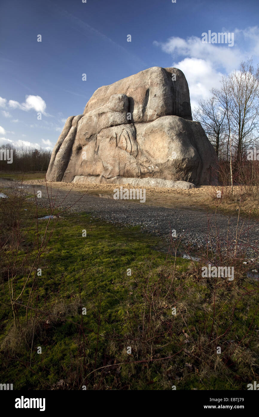 Opera d'arte 'Monument per un futuro già dimenticato' , in Germania, in Renania settentrionale-Vestfalia, la zona della Ruhr, Gelsenkirchen Foto Stock