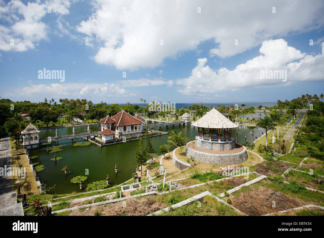 Bella la Taman Ujung acqua Palace, Indonesia Bali Foto Stock