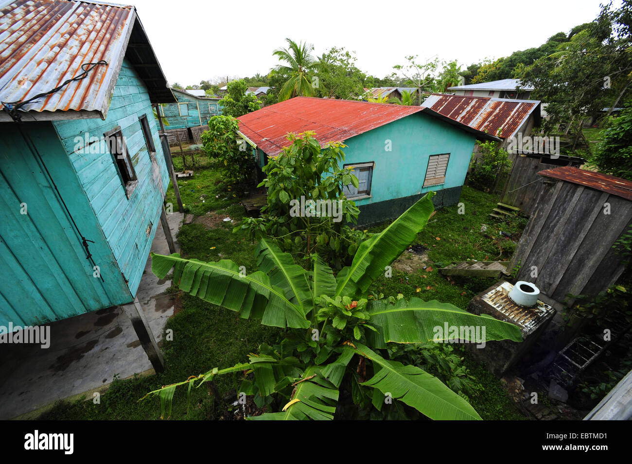 Tempesta und pioggia nel Carabic, Honduras, Brus Laguna Foto Stock