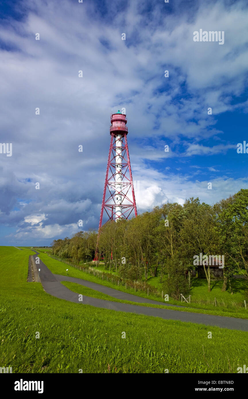 Faro di Campen, Germania, Bassa Sassonia, Frisia orientale Foto Stock