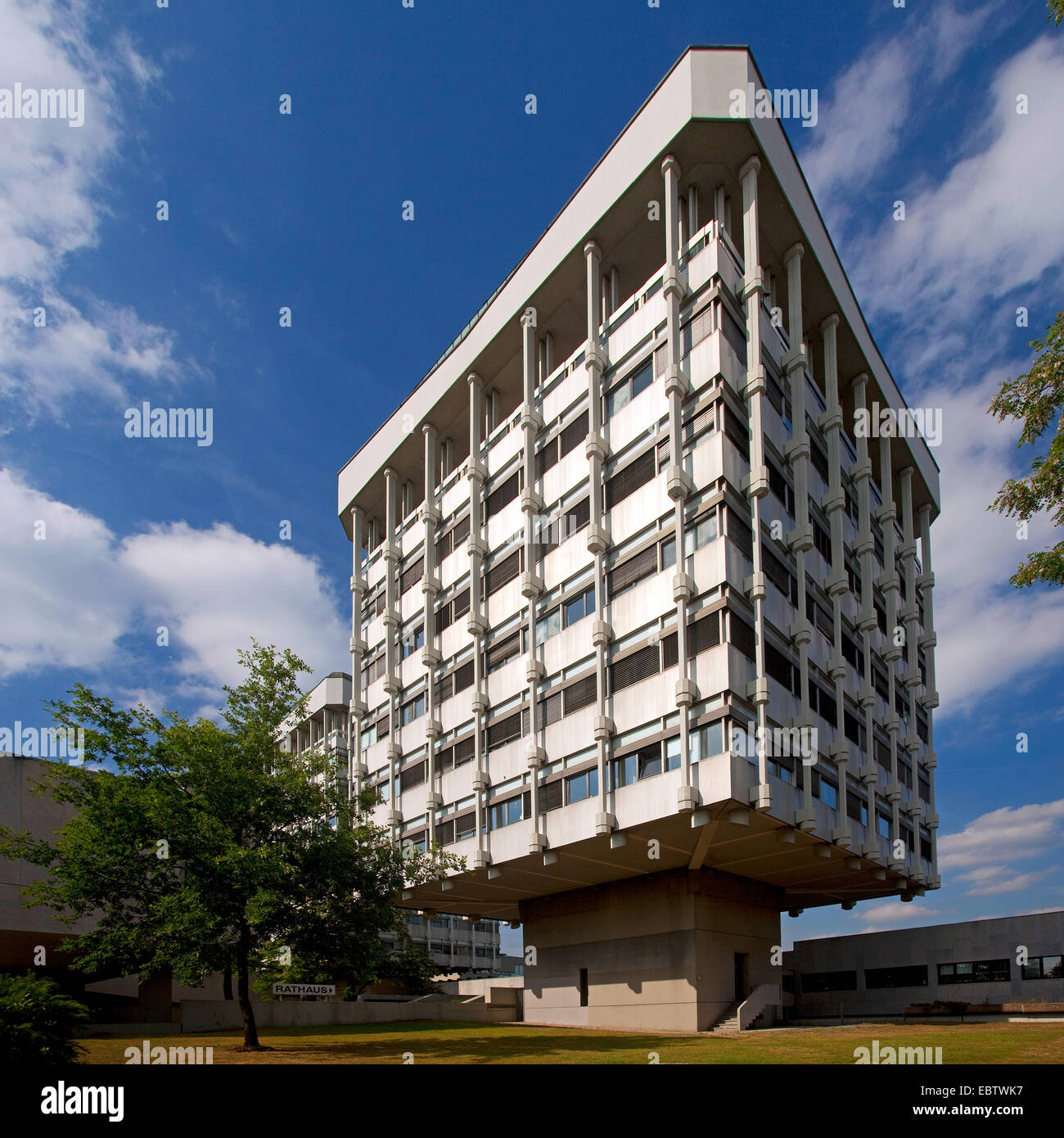 RE Marl Rathaus 01.tif, in Germania, in Renania settentrionale-Vestfalia, la zona della Ruhr, Marl Foto Stock