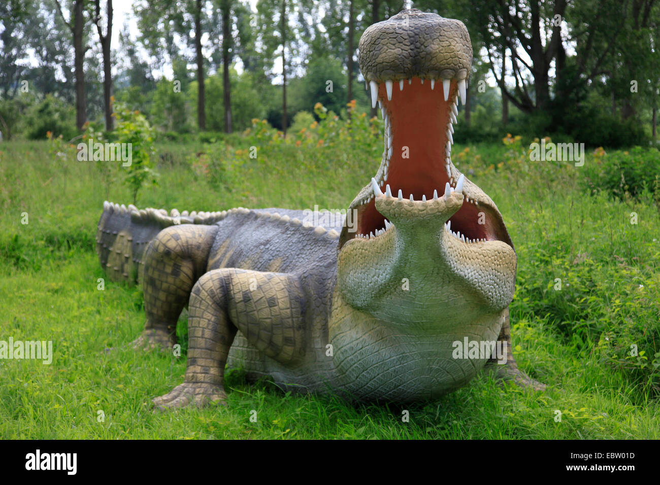 Supercroc (Sarcosuchus imperator), il più grande coccodrillo come rettile mai vissuto Foto Stock