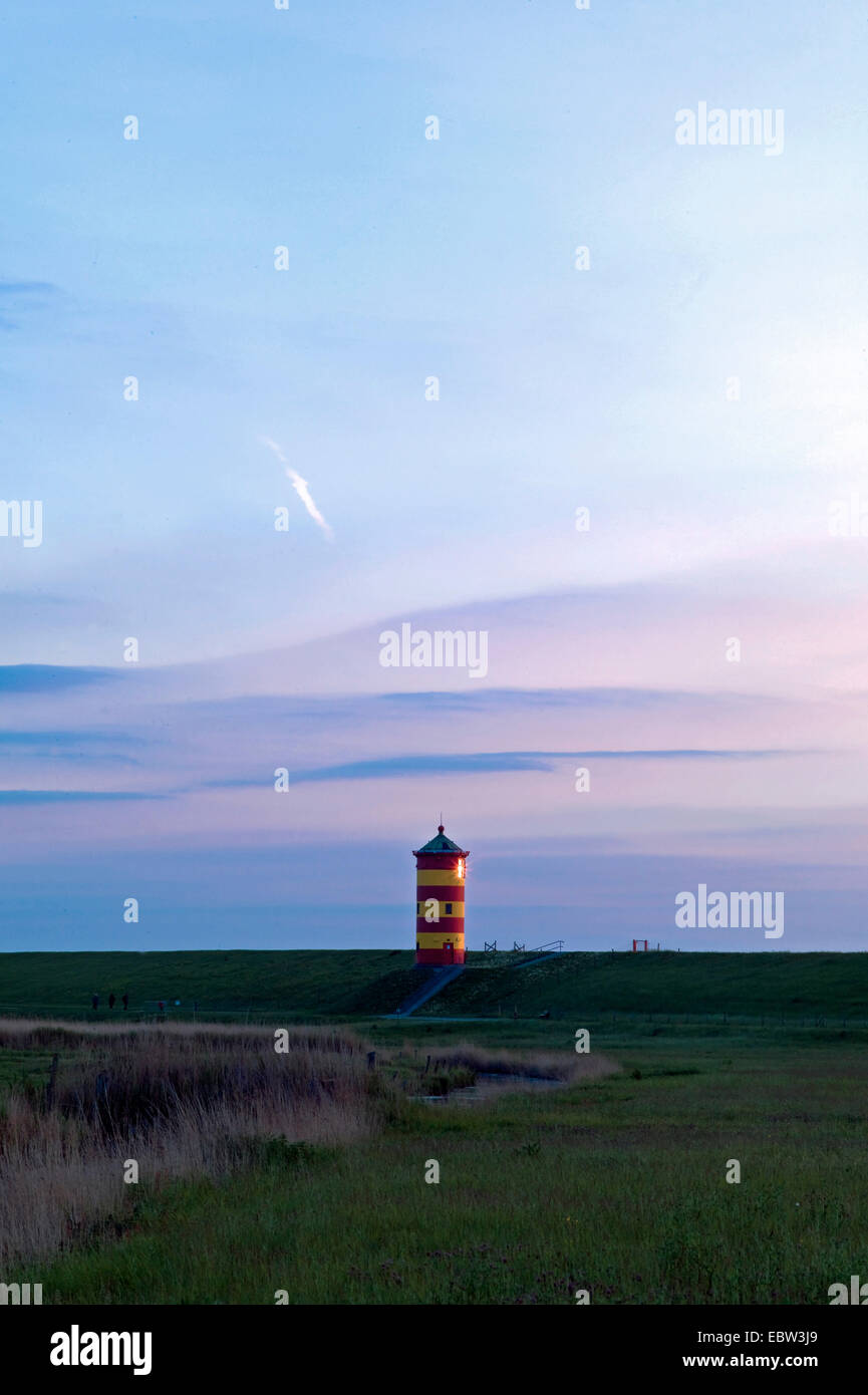 Faro Pilsum, Germania, Bassa Sassonia, Pilsum Foto Stock