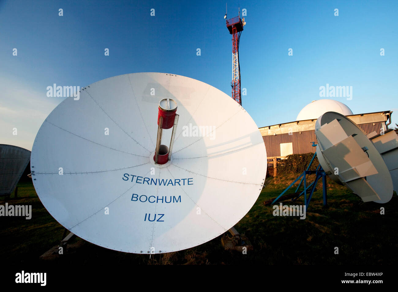 I sistemi di antenna di Bochum osservatorio, in Germania, in Renania settentrionale-Vestfalia, la zona della Ruhr, Bochum Foto Stock