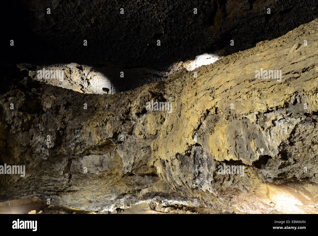 Grotta di lava, letti di Lava monumento nazionale, California Foto Stock