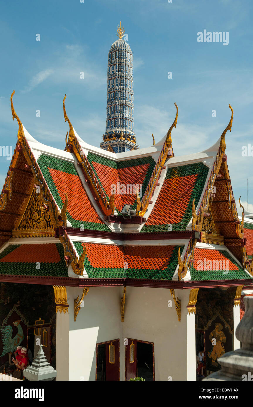 Phra Wihan Yod, il Grand Palace, Bangkok, Thailandia Foto Stock