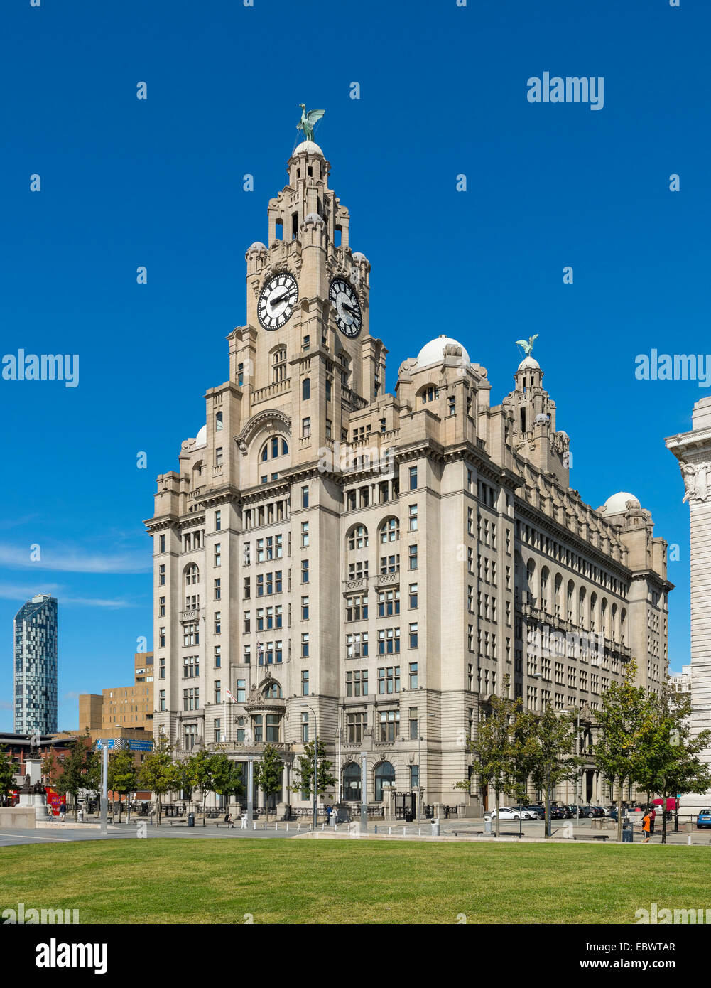 Royal Liver Building, Sito Patrimonio Mondiale dell'UNESCO Liverpool città mercantile marittima, Liverpool, Merseyside England Foto Stock