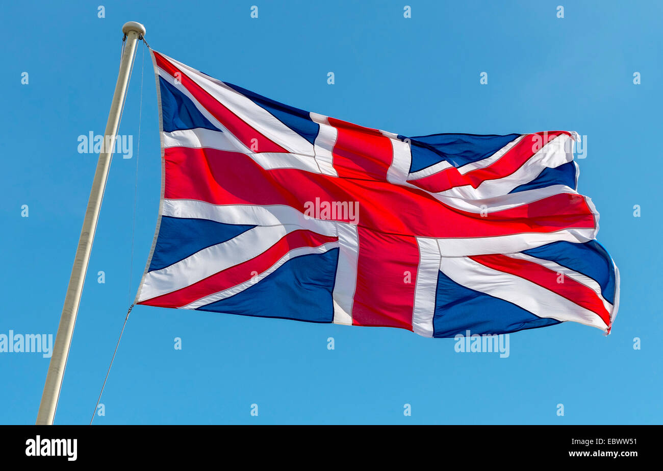 Bandiera britannica, Union Jack Foto Stock